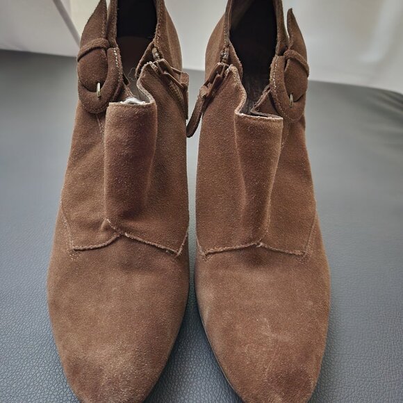 Suede High-Heeled Ankle Boot - Picture 2 of 5